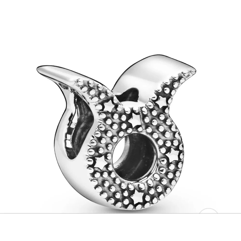 Pandora Sterling Silver 925 & CZ Sparkling Zodiac Taurus Charm
